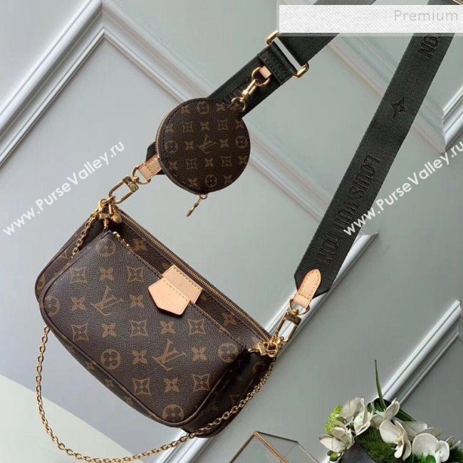 Louis Vuitton Multi-Pochette Accessoires Triple Monogram Canvas Shoulder Bag M44813 03  (KIKI-9092018)