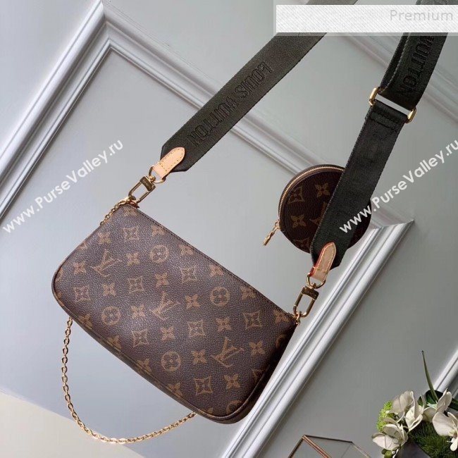 Louis Vuitton Multi-Pochette Accessoires Triple Monogram Canvas Shoulder Bag M44813 03  (KIKI-9092018)