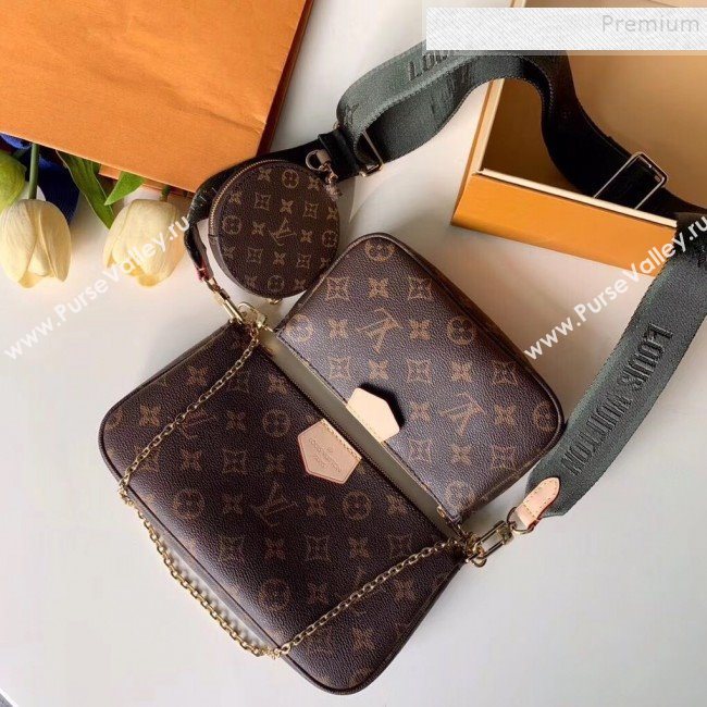 Louis Vuitton Multi-Pochette Accessoires Triple Monogram Canvas Shoulder Bag M44813 03  (KIKI-9092018)