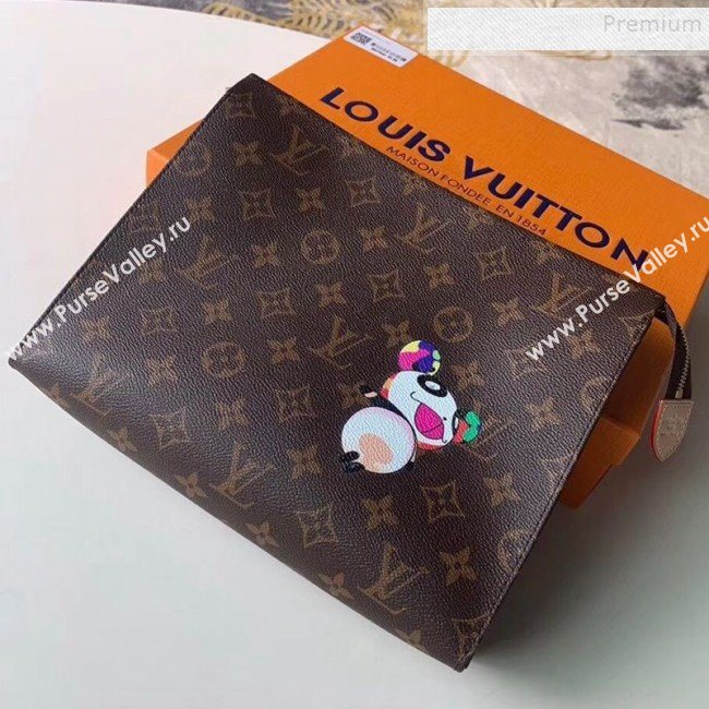 Louis Vuitton Monogram Canvas Print Toiletry Pouch 26 M47542 01 2019 (KIKI-9092020)