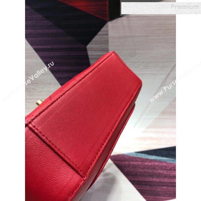 Chanel Quilted Lambskin Chain CC Camera Case AS0971 Red 2019 (KAIS-9091602)