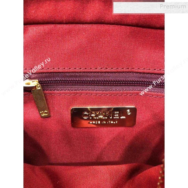 Chanel Quilted Lambskin Chain CC Camera Case AS0971 Red 2019 (KAIS-9091602)
