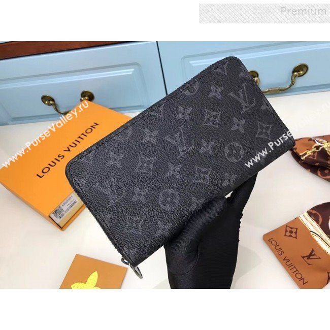 Louis Vuitton Zippy Organizer Wallet M62581 Monogram Eclipse Canvas 2019 (YILU-9092028)