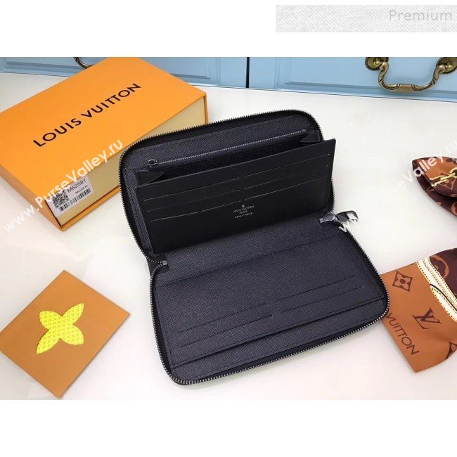 Louis Vuitton Zippy Organizer Wallet M62581 Monogram Eclipse Canvas 2019 (YILU-9092028)