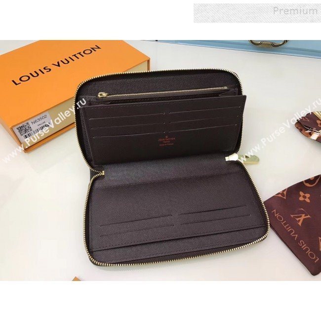 Louis Vuitton Zippy Organizer Wallet N63502 Damier Ebene Canvas 2019 (YILU-9092027)