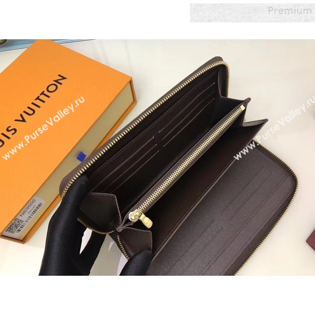 Louis Vuitton Zippy Organizer Wallet N63502 Damier Ebene Canvas 2019 (YILU-9092027)