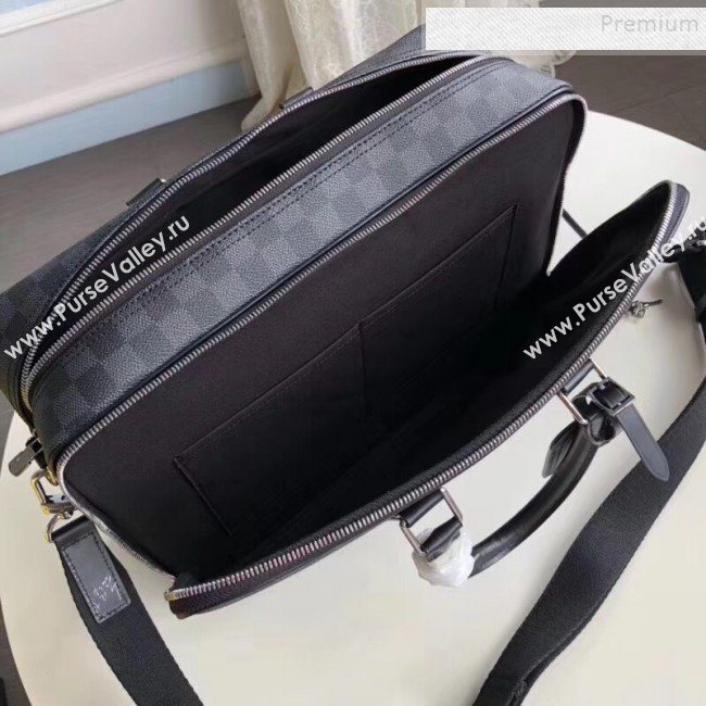 Louis Vuitton Icare Damier Graphite Canvas Briefcase Top Handle Bag M40007 2019 (FANG-9092122)