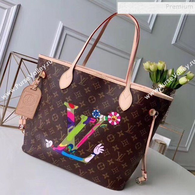 Louis Vuitton Neverfull MM Monogram Canvas Printed LV Tote Bag M50710 2019 (FANG-9092120)