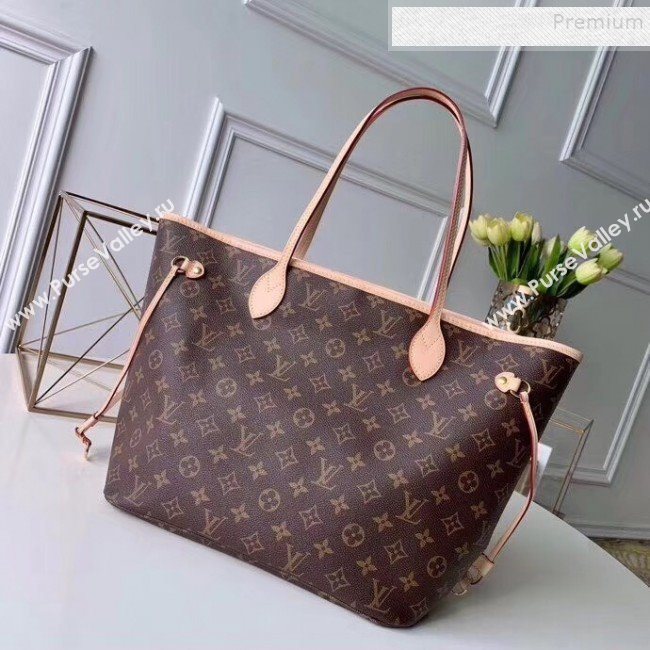 Louis Vuitton Neverfull MM Monogram Canvas Printed LV Tote Bag M50710 2019 (FANG-9092120)