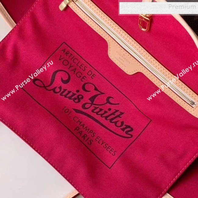 Louis Vuitton Neverfull MM Monogram Canvas Printed LV Tote Bag M50710 2019 (FANG-9092120)