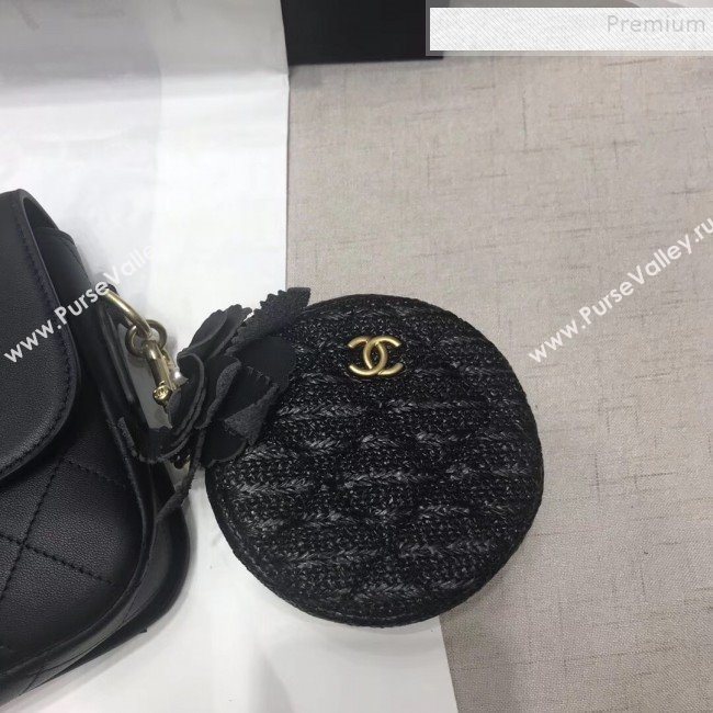 Chanel Calfskin Flap Bag and Coin Purse AS1094 01 Black 2019 (JIYUAN-9092515)