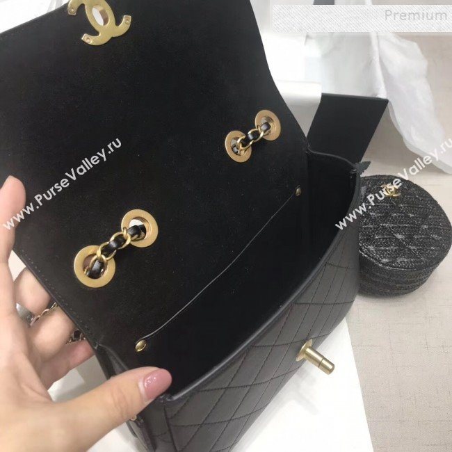 Chanel Calfskin Flap Bag and Coin Purse AS1094 01 Black 2019 (JIYUAN-9092515)