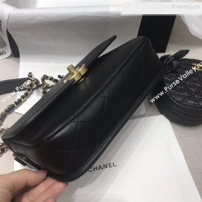 Chanel Calfskin Flap Bag and Coin Purse AS1094 01 Black 2019 (JIYUAN-9092515)