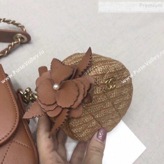 Chanel Calfskin Flap Bag and Coin Purse AS1094 01 Brown 2019 (JIYUAN-9092513)