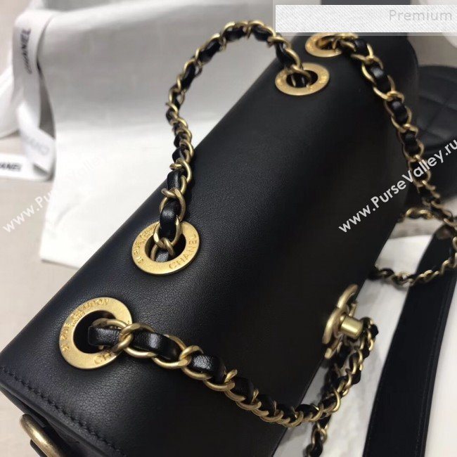 Chanel Calfskin Flap Bag and Coin Purse AS1094 02 Black 2019 (JIYUAN-9092516)