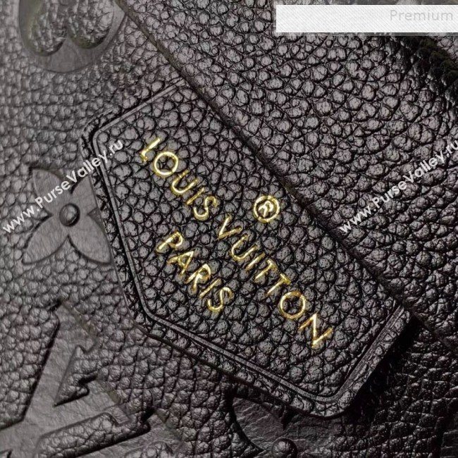 Louis Vuitton Monogram Empreinte Leather Bumbag/Belt Bag M43644 Black 2019 (KIKI-9092534)