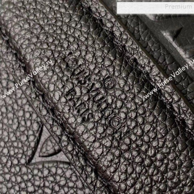 Louis Vuitton Monogram Empreinte Leather Bumbag/Belt Bag M43644 Black 2019 (KIKI-9092534)