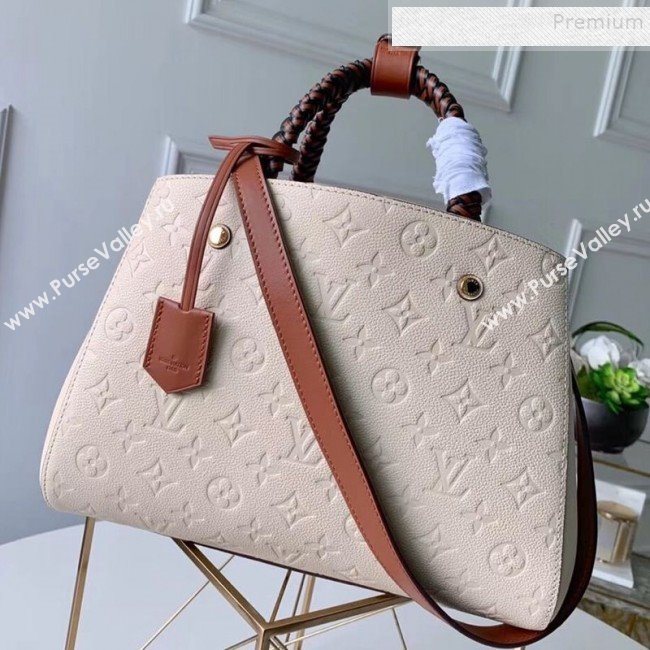 Louis Vuitton Montaigne MM Monogram Empreinte Leather Braided Top Handle Bag M53939 2019 (KIKI-9092536)