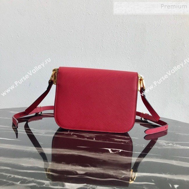 Prada Emblème Saffiano Leather Shoulder Bag 1BD217 Red 2019 (PYZ-9092601)