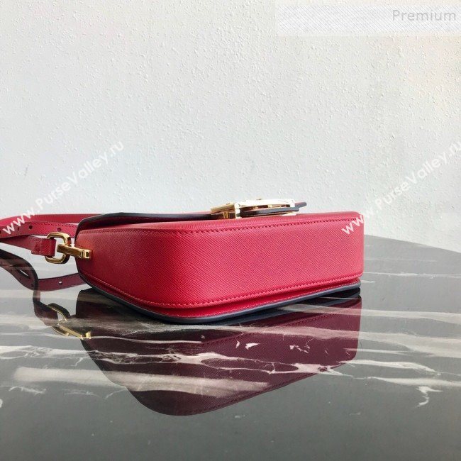 Prada Emblème Saffiano Leather Shoulder Bag 1BD217 Red 2019 (PYZ-9092601)