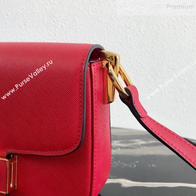 Prada Emblème Saffiano Leather Shoulder Bag 1BD217 Red 2019 (PYZ-9092601)