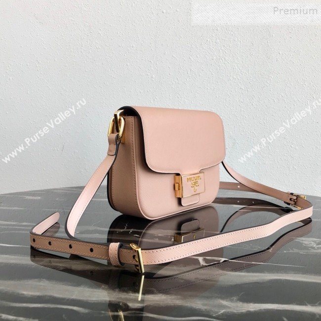 Prada Emblème Saffiano Leather Shoulder Bag 1BD217 Nude 2019 (PYZ-9092602)