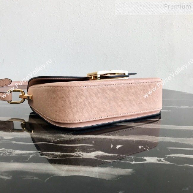 Prada Emblème Saffiano Leather Shoulder Bag 1BD217 Nude 2019 (PYZ-9092602)