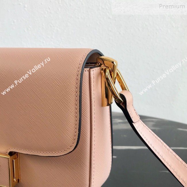 Prada Emblème Saffiano Leather Shoulder Bag 1BD217 Nude 2019 (PYZ-9092602)