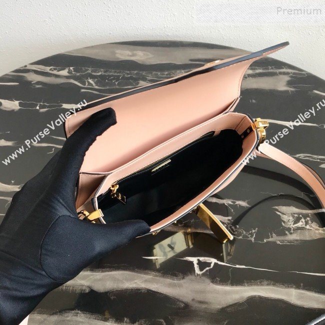 Prada Emblème Saffiano Leather Shoulder Bag 1BD217 Nude 2019 (PYZ-9092602)