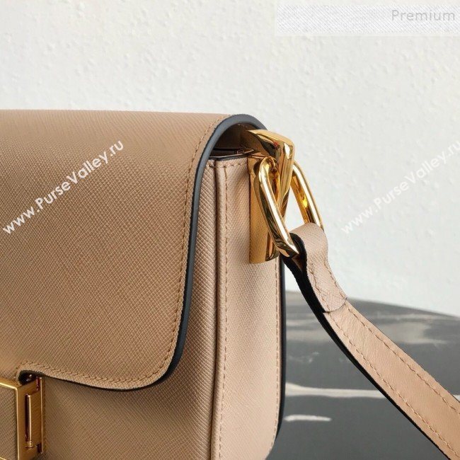 Prada Emblème Saffiano Leather Shoulder Bag 1BD217 Beige 2019 (PYZ-9092604)