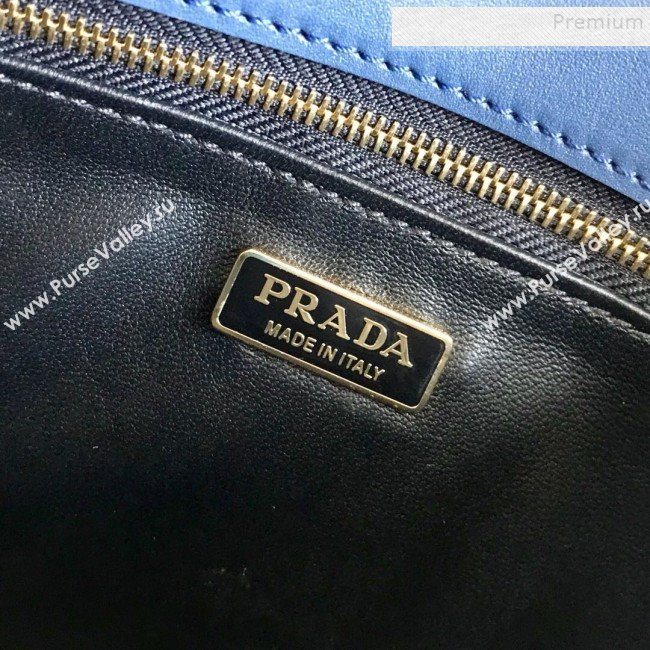 Prada Emblème Saffiano Leather Shoulder Bag 1BD217 Blue 2019 (PYZ-9092605)