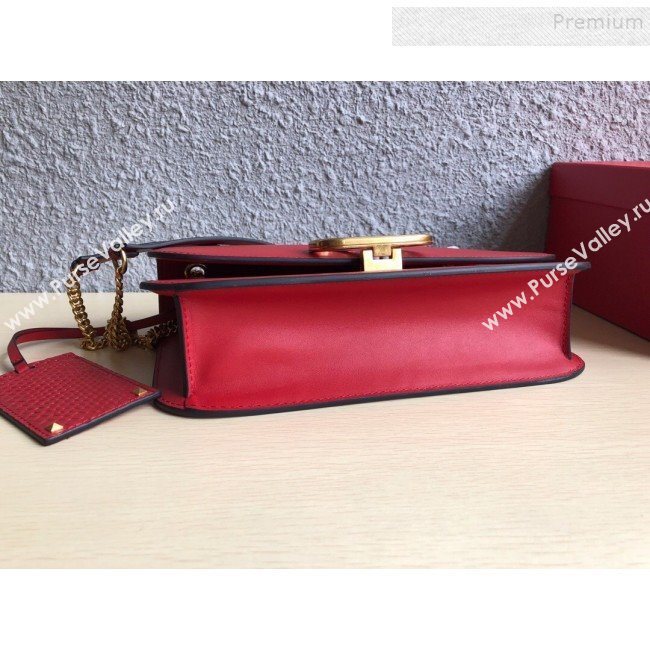 Valentino Large VLock Calfskin Shoulder Bag Red 2019 (JIND-9092614)