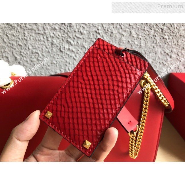 Valentino Large VLock Calfskin Shoulder Bag Red 2019 (JIND-9092614)