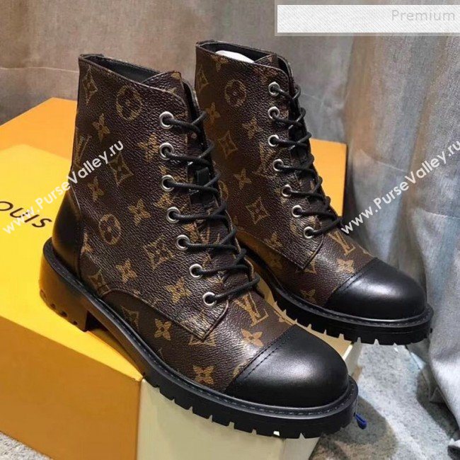 Louis Vuitton Monogram Canvas Flat Short Boots 2020 (MD-9092656)