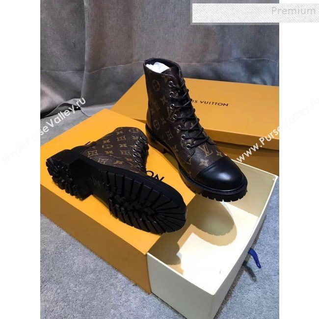 Louis Vuitton Monogram Canvas Flat Short Boots 2020 (MD-9092656)