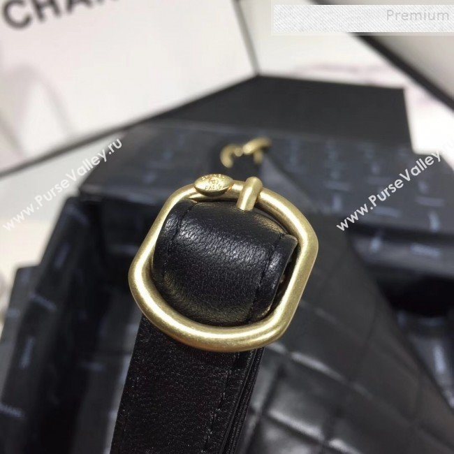 Chanel Quilted Lambskin Waist Bag/Belt Bag AS0940 Black 2019 (KAIS-9092503)