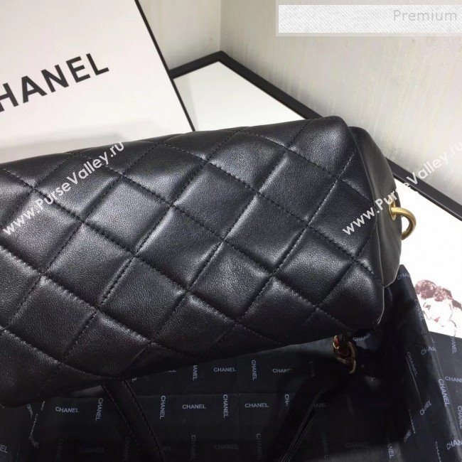 Chanel Quilted Lambskin Waist Bag/Belt Bag AS0940 Black 2019 (KAIS-9092503)