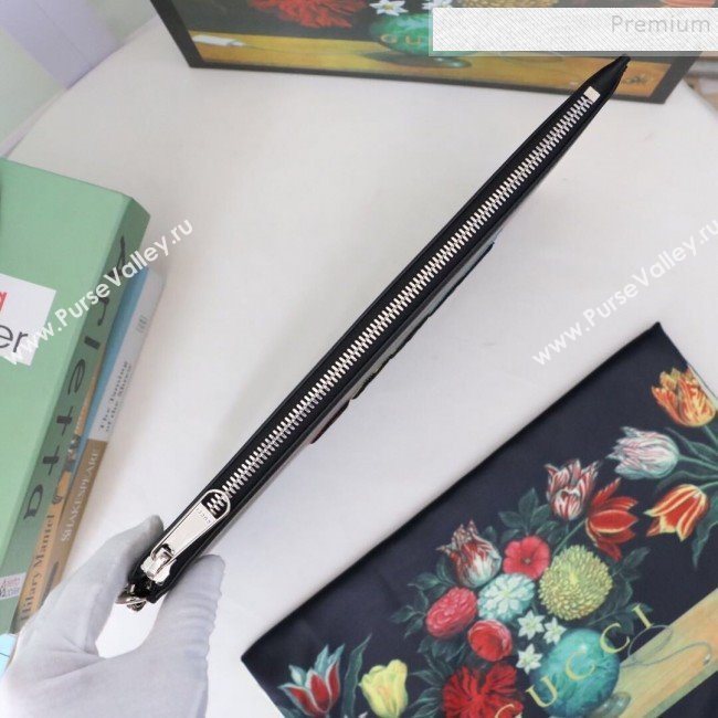 Gucci Pouch with Gucci Blade Embroidery 597678 Black 2019 (MINGH-9092725)