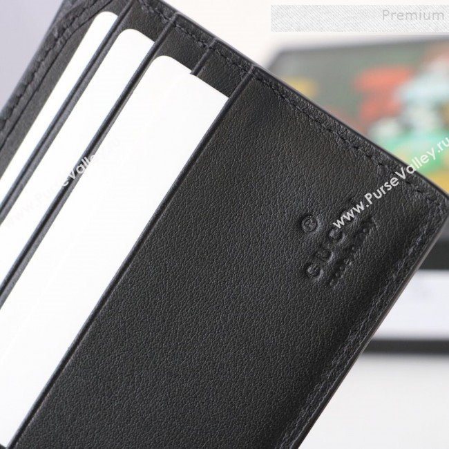 Gucci Wallet with Gucci Blade Embroidery 597674 Black 2019 (MINGH-9092726)