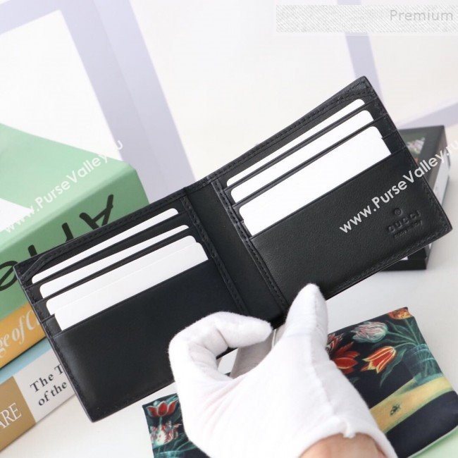 Gucci Wallet with Gucci Blade Embroidery 597674 Black 2019 (MINGH-9092726)