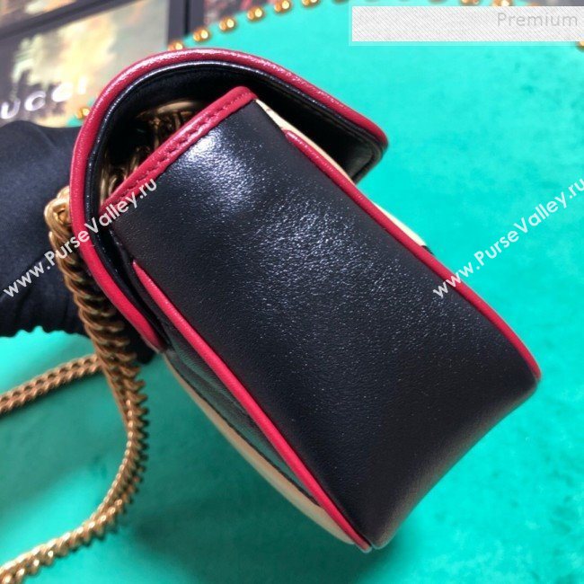 Gucci GG Diagonal Marmont Mini Bag 446744 Beige 2019 (BLWX-9092732)