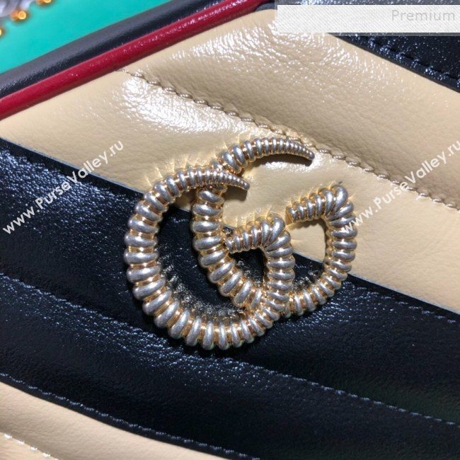 Gucci GG Diagonal Marmont Mini Bag 448065 Beige 2019 (BLWX-9092729)