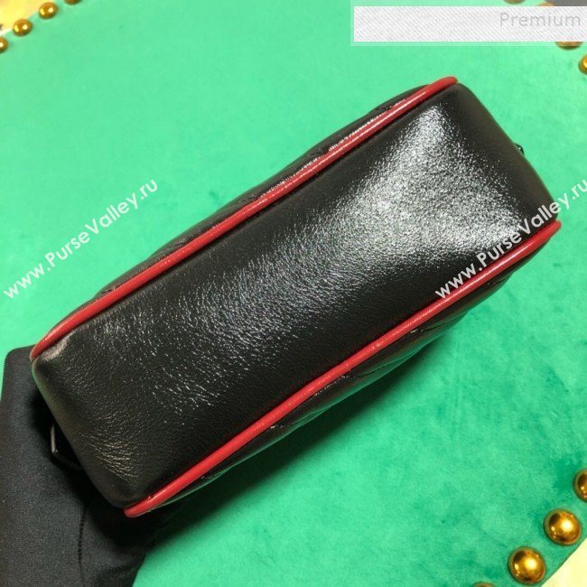 Gucci GG Diagonal Marmont Mini Bag 448065 Black 2019 (BLWX-9092730)