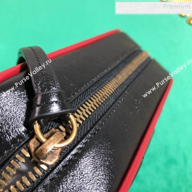 Gucci GG Diagonal Marmont Mini Bag 448065 Black 2019 (BLWX-9092730)