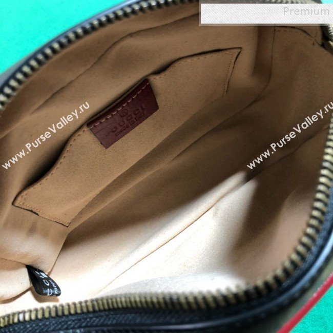 Gucci GG Diagonal Marmont Mini Bag 448065 Black 2019 (BLWX-9092730)