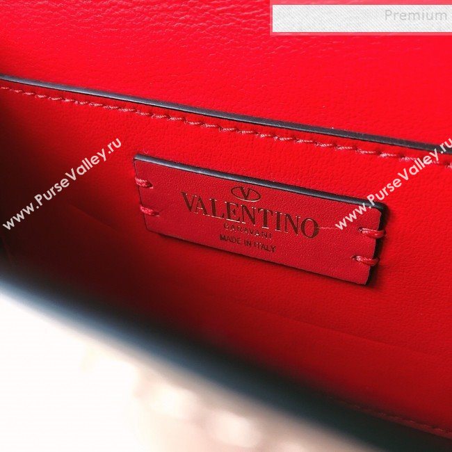 Valentino Small VLock Calfskin Shoulder Bag Pink 2019 (JJ3-9092301)