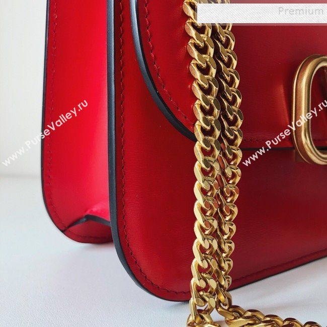 Valentino Small VLock Calfskin Shoulder Bag Red 2019 (JJ3-9092302)