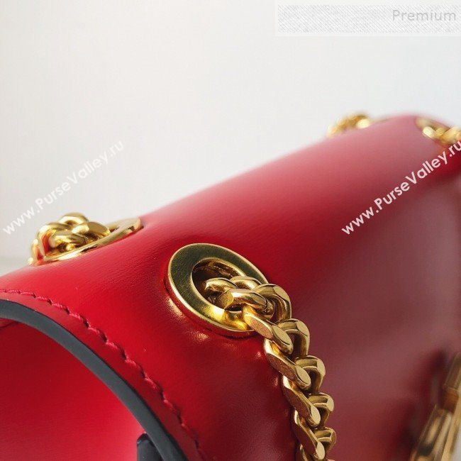 Valentino Small VLock Calfskin Shoulder Bag Red 2019 (JJ3-9092302)