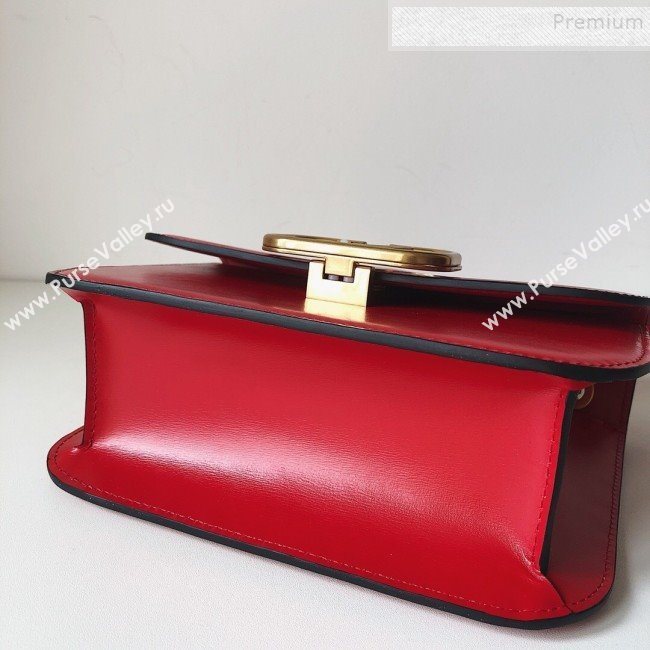 Valentino Small VLock Calfskin Shoulder Bag Red 2019 (JJ3-9092302)