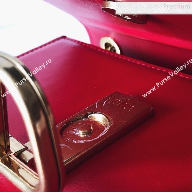 Valentino Small VLock Calfskin Shoulder Bag Red 2019 (JJ3-9092302)